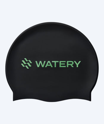 Watery czepek do pływania - Signature Metallic - Czarny/zielony