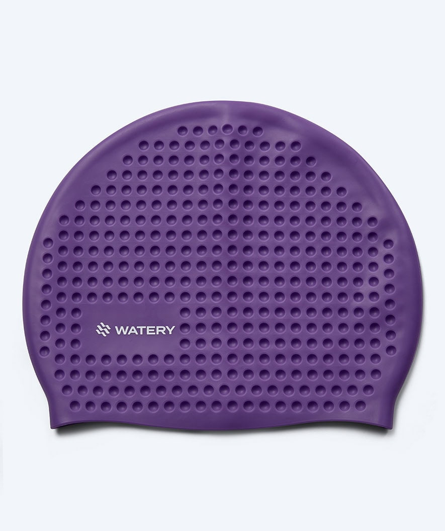 Watery czepek do pływania - Larunda Bubble - Fioletowy