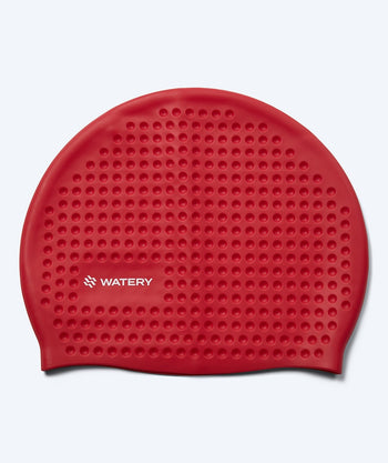 Watery czepek do pływania - Larunda Bubble - Czerwony