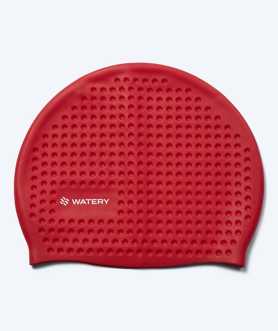 Watery czepek do pływania - Larunda Bubble - Czerwony