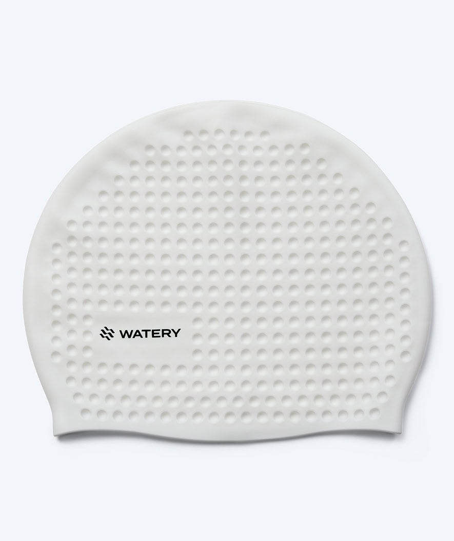 Watery czepek do pływania - Larunda Bubble - Biały