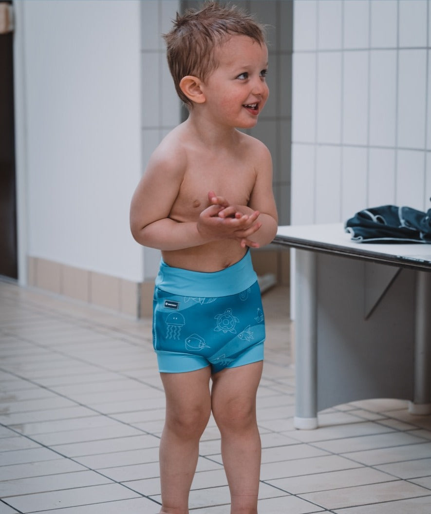 Watery pieluszka do pływania dla dzieci - Neoprene Swim Nappy - Atlantic Blue