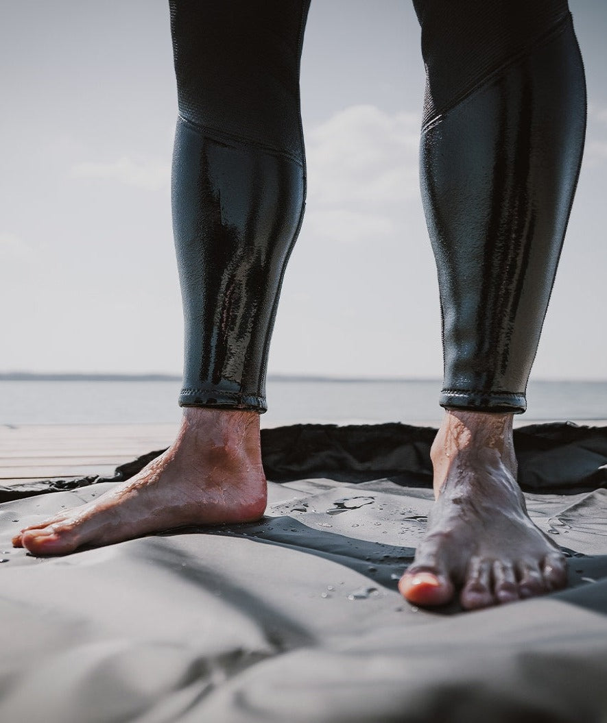 Watery mata do przebierania pianki neoprenowej - Oxford - Czarny