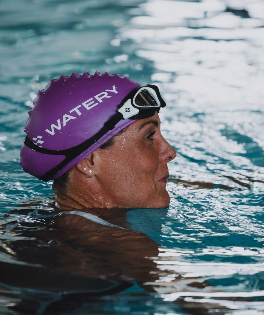 Watery czepek do pływania (od 10 lat) - Signature - Pomarańczowy