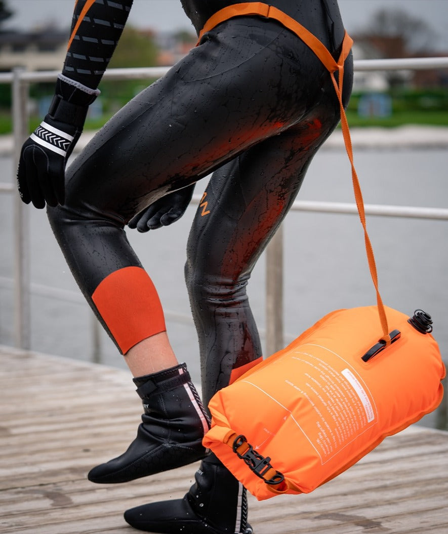 Watery wodoszczelna torba - Swim Buoy & Dry Bag 28L - Pomarańczowy