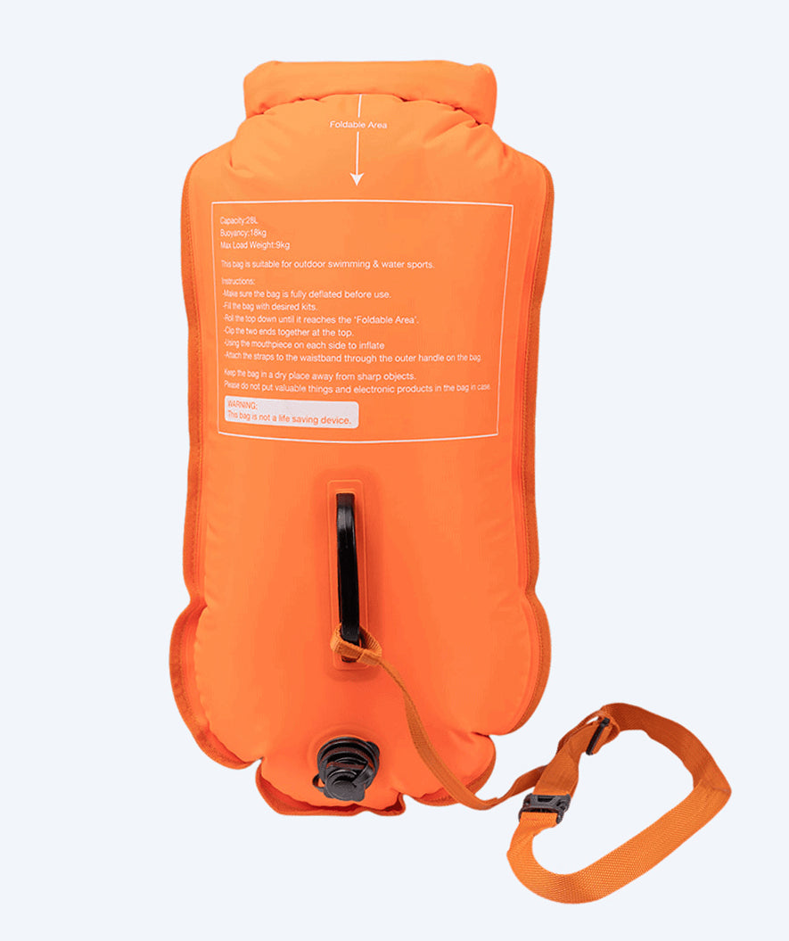 Watery wodoszczelna torba - Swim Buoy & Dry Bag 28L - Pomarańczowy