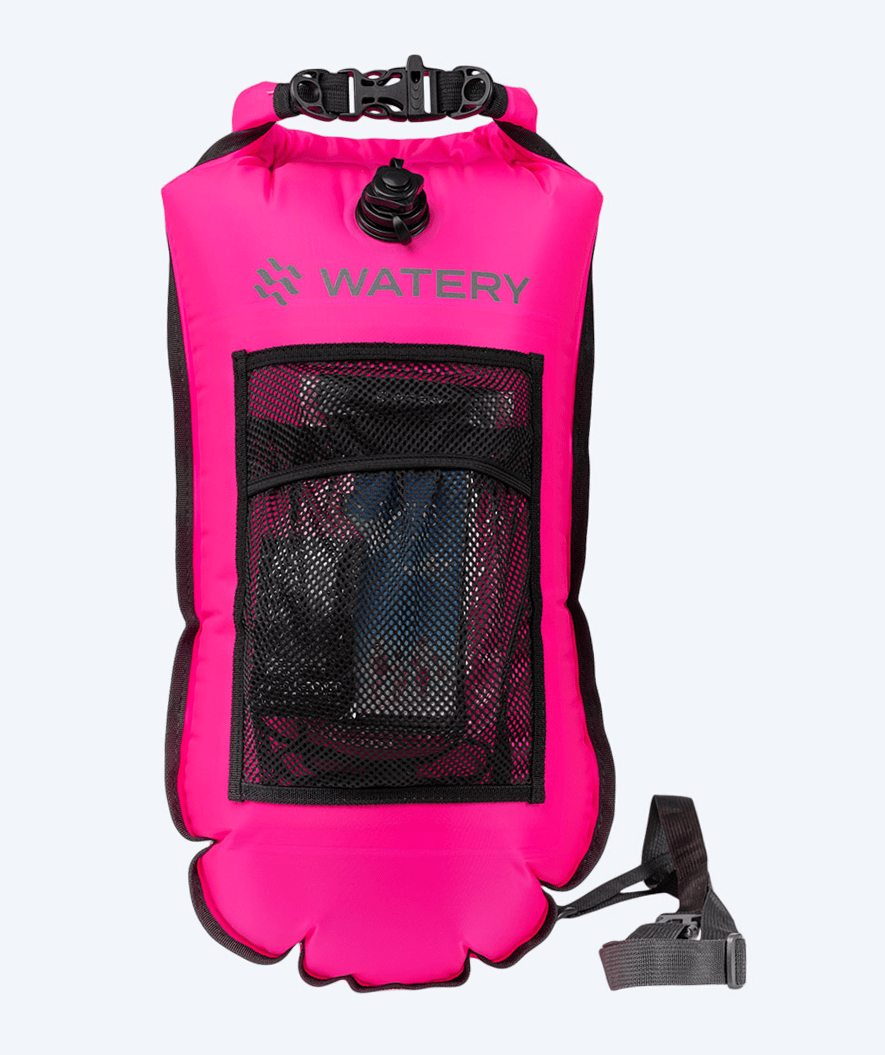 Watery bojka asekuracyjna do pływania - Pro 28L - Różowy