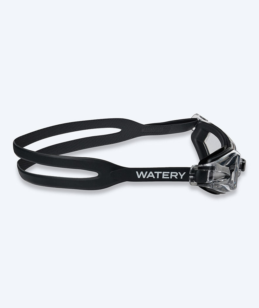 Watery okulary do pływania dla krótkowidzów dla dzieci - (-1.5) do (-7.0) - Baffin - Czarny