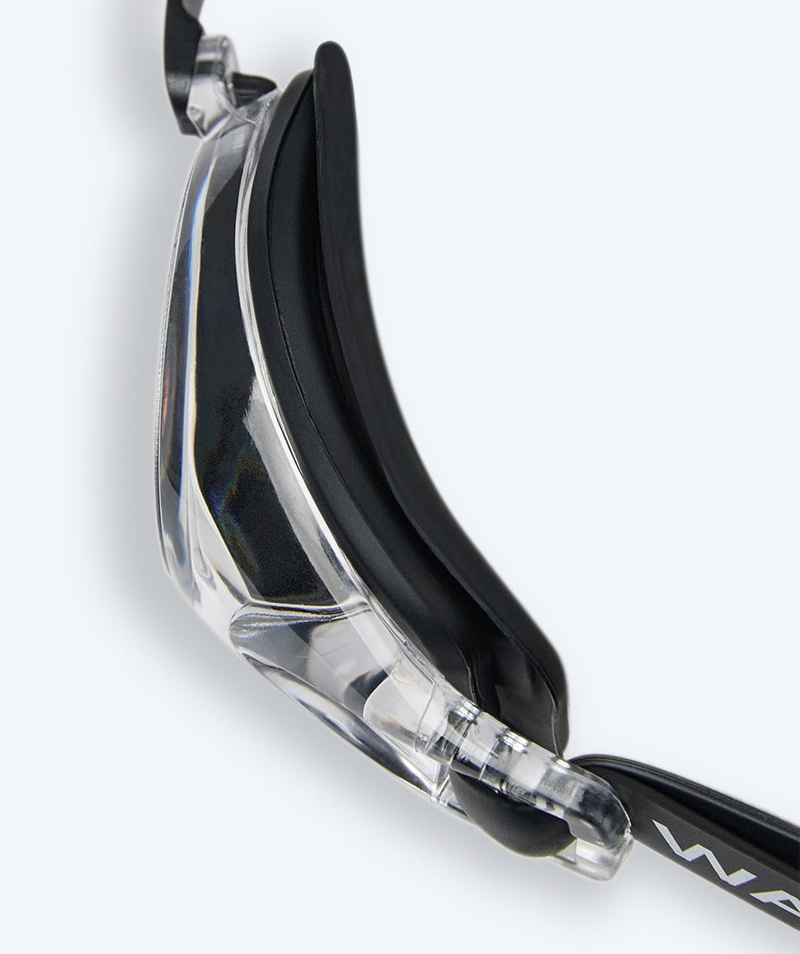 Watery okulary do pływania dla krótkowidzów dla dzieci - (-1.5) do (-7.0) - Baffin - Czarny