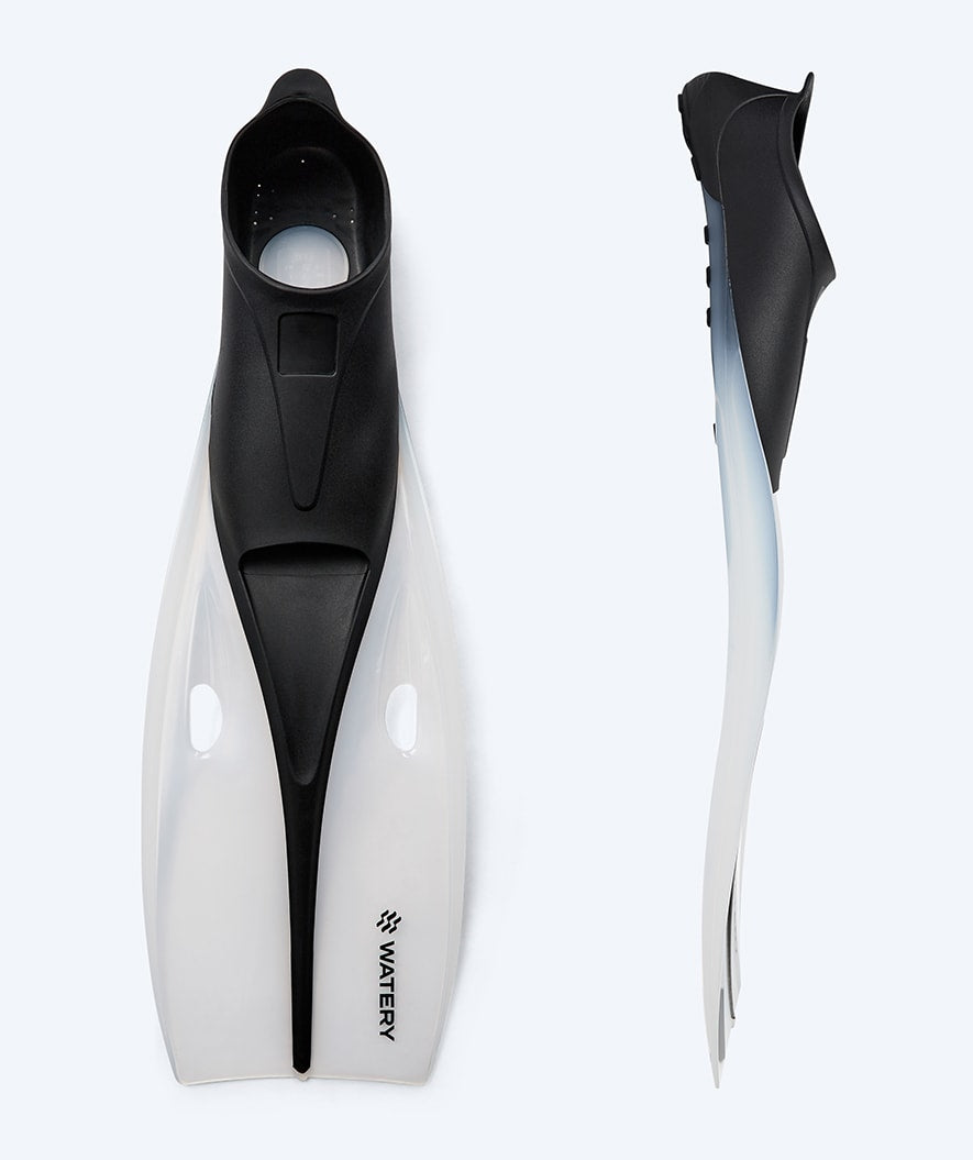 Watery płetwy do nurkowania dla młodzieży/dorosłych (33-46) - Breeve Longtail - Czarny/biały