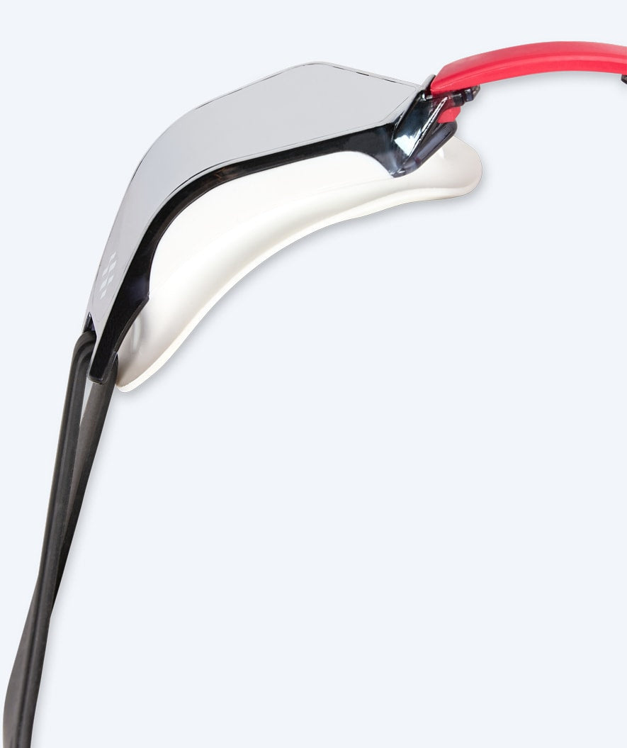 Watery okulary do pływania na zawody - Brooks Mirror - Biały/srebrny