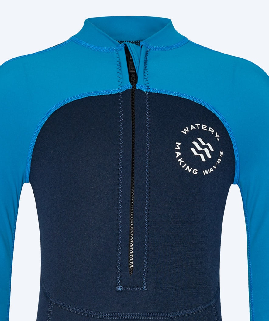 Watery kombinezon UV dla dzieci - Calypso Full-Body - Niebieski/ciemnoniebieski