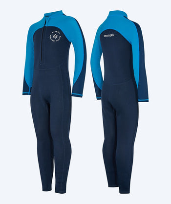 Watery kombinezon UV dla dzieci - Calypso Full-Body - Niebieski/ciemnoniebieski