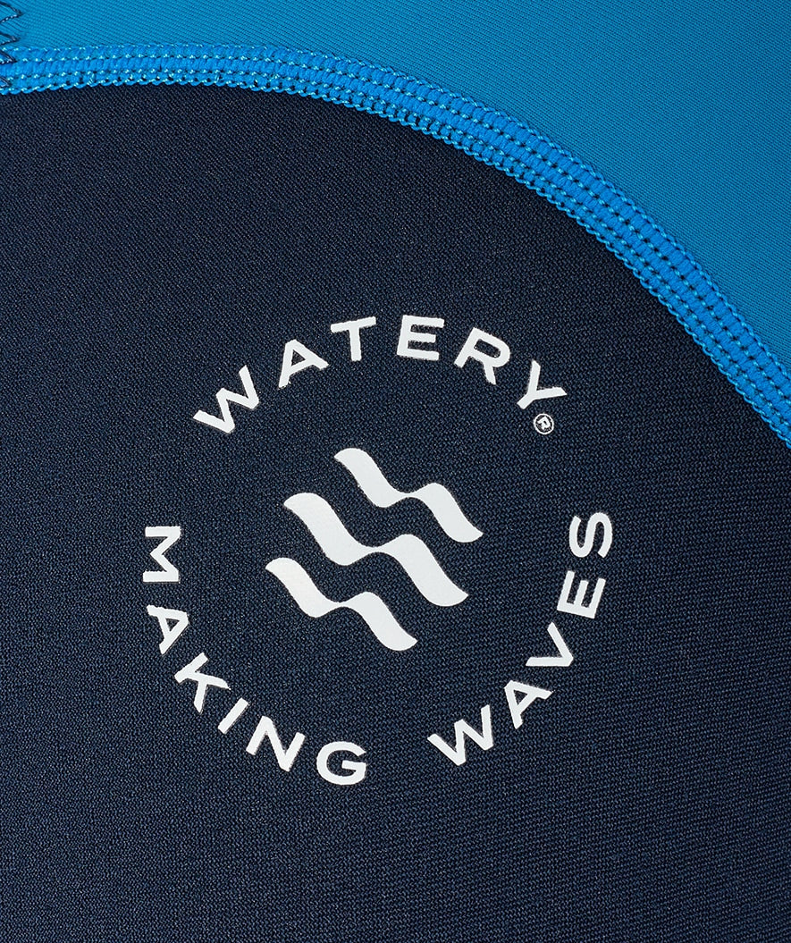 Watery kombinezon UV dla dzieci - Calypso Full-Body - Niebieski/ciemnoniebieski