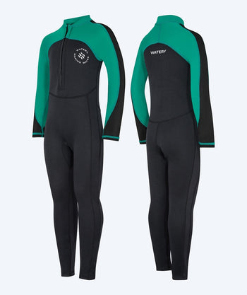Watery kombinezon UV dla dzieci - Calypso Full-Body - Zielony/czarny