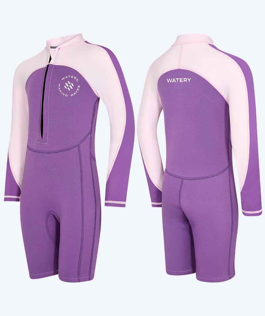 Watery kombinezon UV dla dzieci - Calypso z długimi rękawami - Atlantic Purple