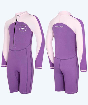 Watery kombinezon UV dla dzieci - Calypso z długimi rękawami - Atlantic Purple