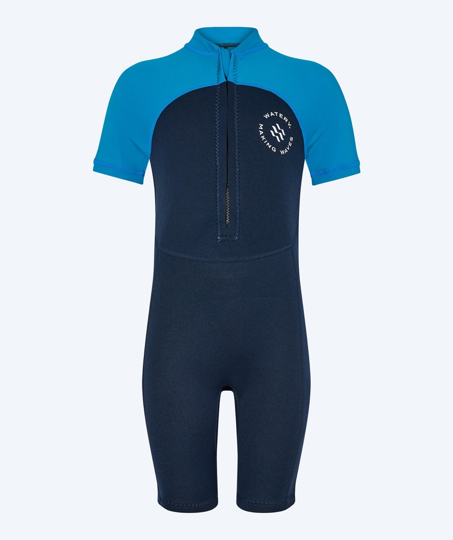 Watery kombinezon UV dla dzieci - Calypso Shorty - Ciemnoniebieski