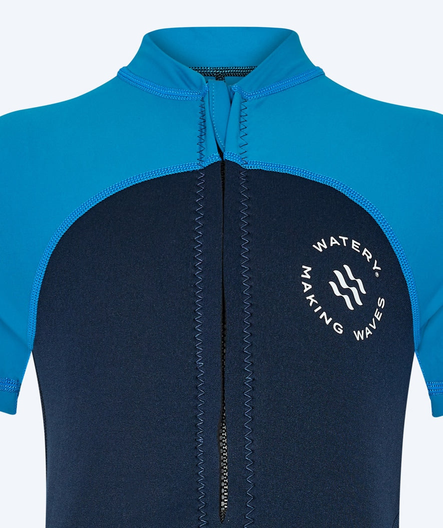 Watery kombinezon UV dla dzieci - Calypso Shorty - Ciemnoniebieski