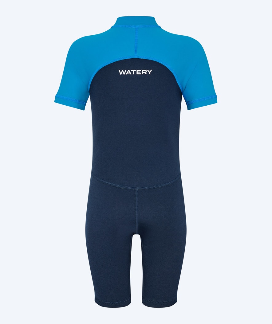 Watery kombinezon UV dla dzieci - Calypso Shorty - Ciemnoniebieski