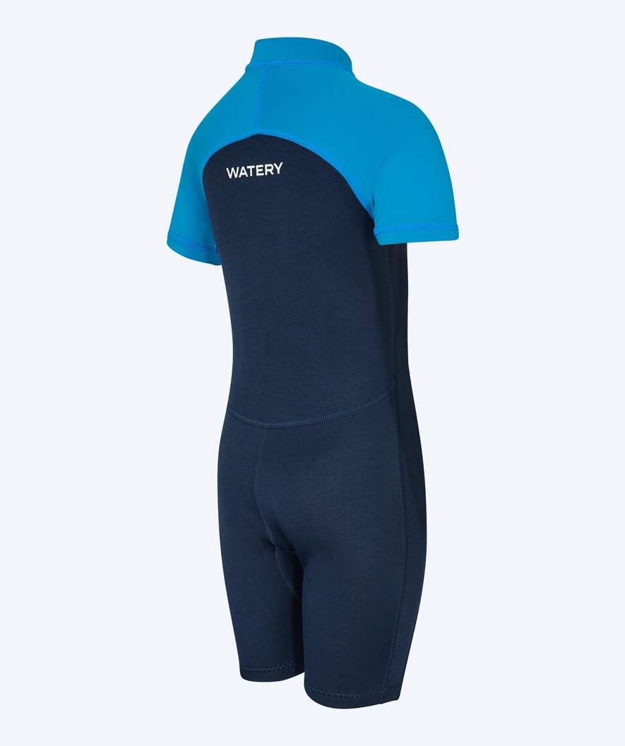 Watery kombinezon UV dla dzieci - Calypso Shorty - Ciemnoniebieski