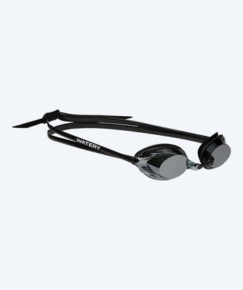 Watery Elite okulary do pływania - Captain Mirror - Czarny/srebrny