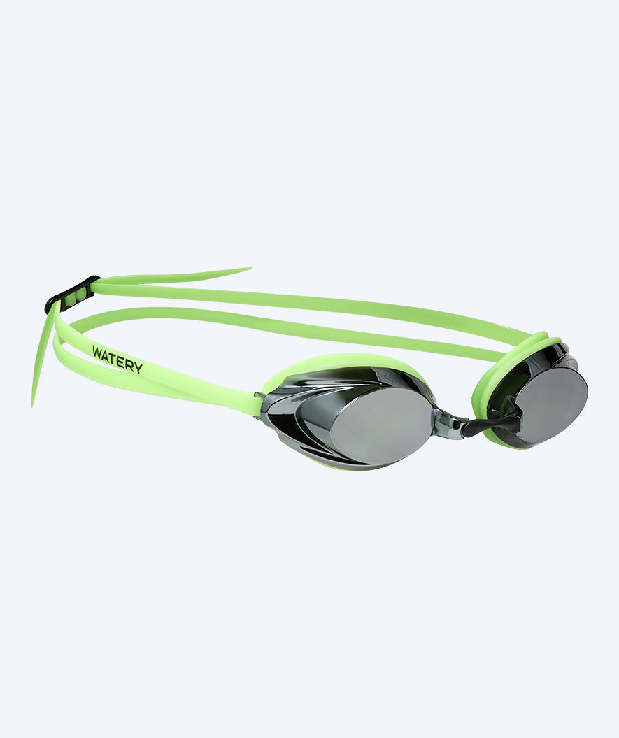 Watery Elite okulary do pływania - Captain Mirror - Zielony/srebrny