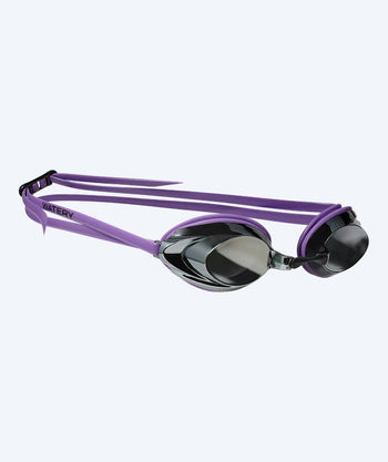 Watery Elite okulary do pływania - Captain Mirror - Fioletowy/srebrny
