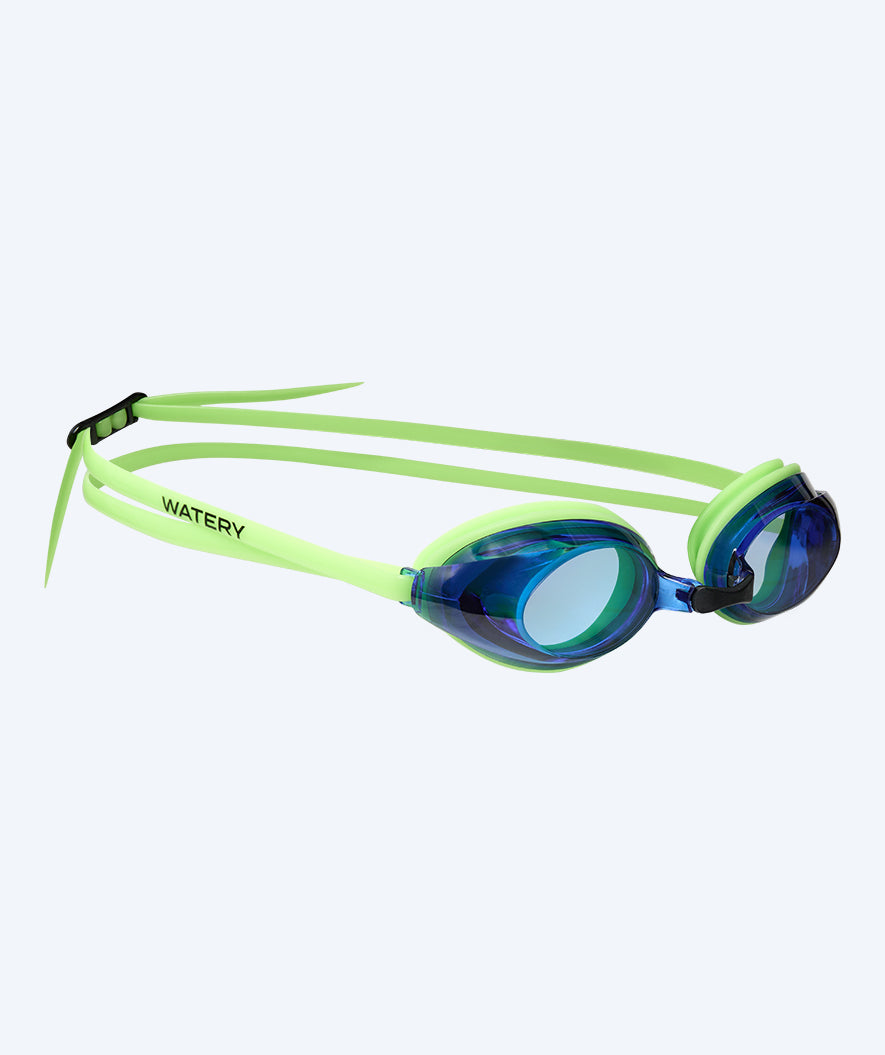 Watery dziecięce korekcyjne okulary do pływania dla krótkowidzów - (-1.5) – (-8.0) - Catch - Zielony (Niebieski soczewki)