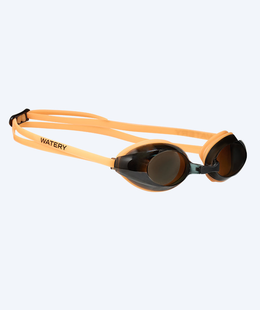 Watery dziecięce korekcyjne okulary do pływania dla dalekowidzów - (+2.5) – (+3.5) - Catch - Pomarańczowy (Smoke soczewki)