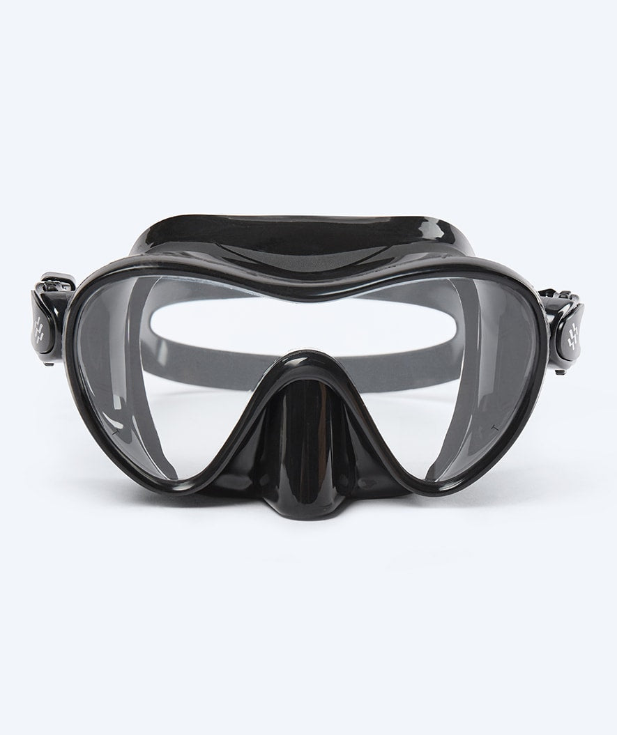 Watery zestaw maska + rurka do snorkelingu dla dorosłych - Cliff - Czarny