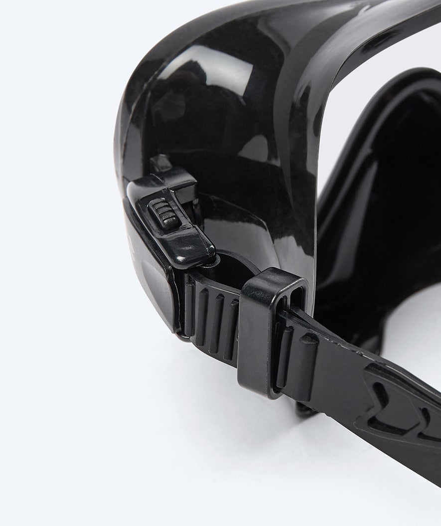 Watery zestaw maska + rurka do snorkelingu dla dorosłych - Cliff - Czarny