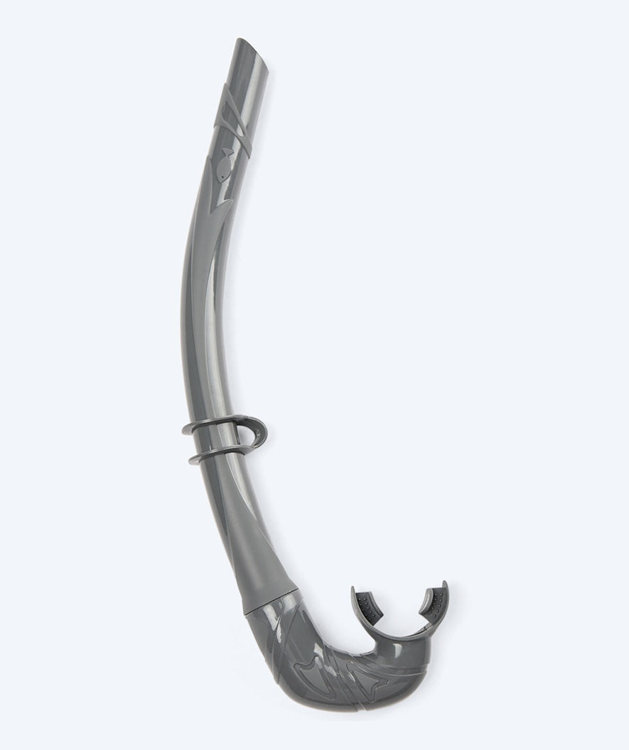 Watery zestaw maska + rurka + płetwy do snorkelingu dla dzieci - Fisher/Cliff - Szary