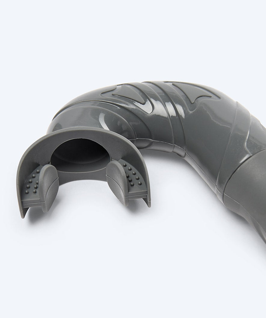 Watery zestaw maska + rurka + płetwy do snorkelingu dla dzieci - Fisher/Cliff - Szary