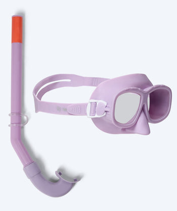 Watery zestaw maska i rurka do snorkelingu dla dzieci (4-10) - Wyre - Fioletowy
