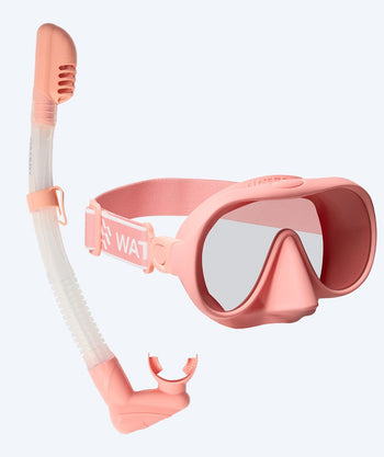 Watery zestaw maska i rurka do snorkelingu dla dorosłych (od 15 lat) - Alton - Różowy