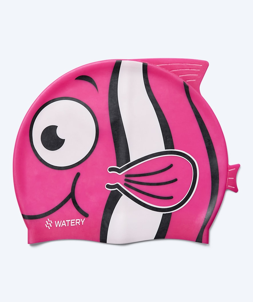 Watery czepek do pływania dla dzieci - Dashers - Fish (Jasnoróżowy)