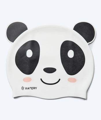 Watery czepek do pływania dla dzieci - Dashers - Panda Bear (Biały/czarny)