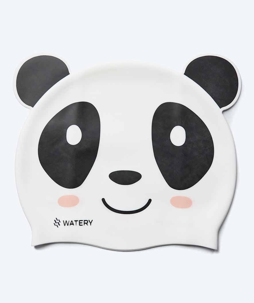 Watery czepek do pływania dla dzieci - Dashers - Panda Bear (Biały/czarny)