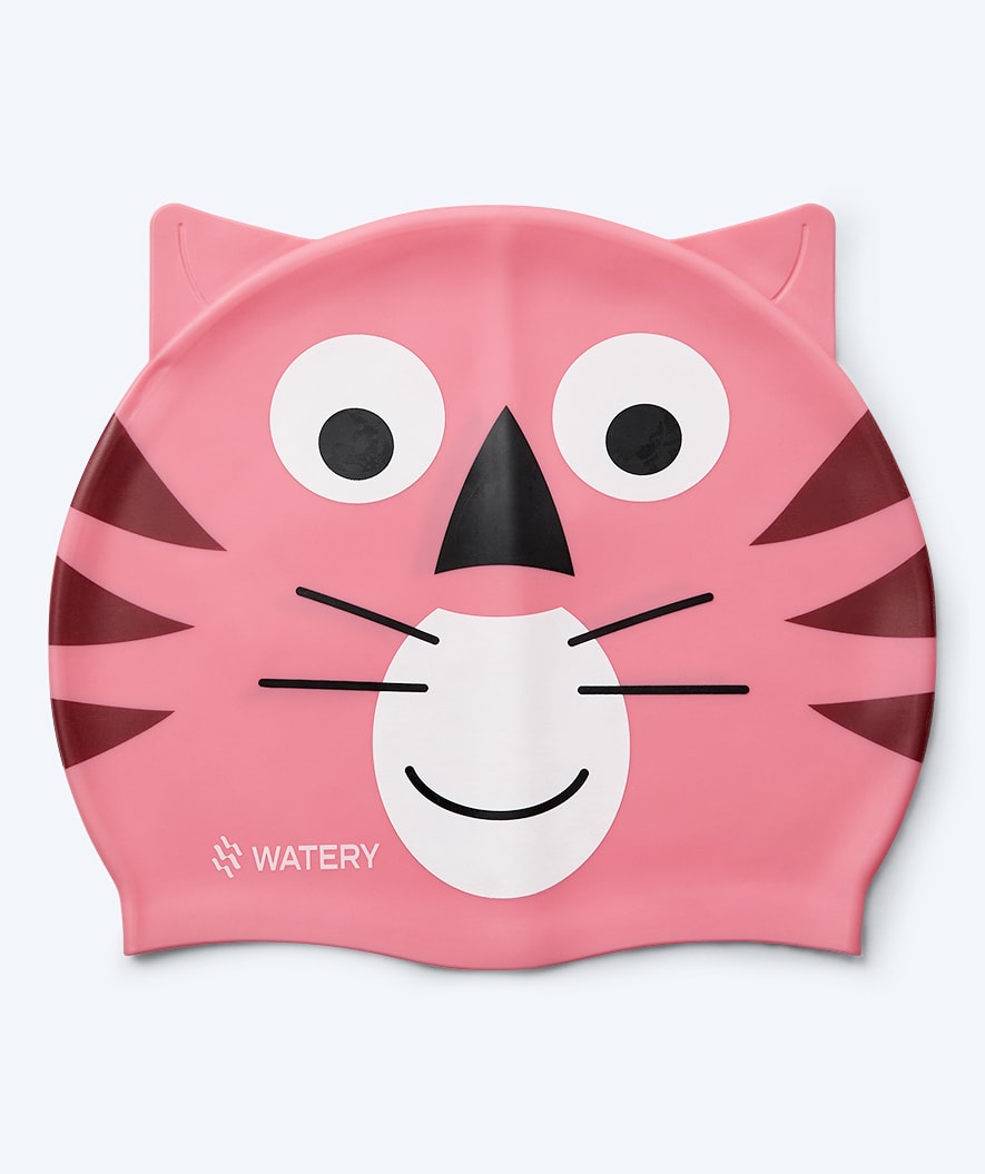 Watery czepek do pływania dla dzieci - Dashers - Tiger (Jasnoróżowy)