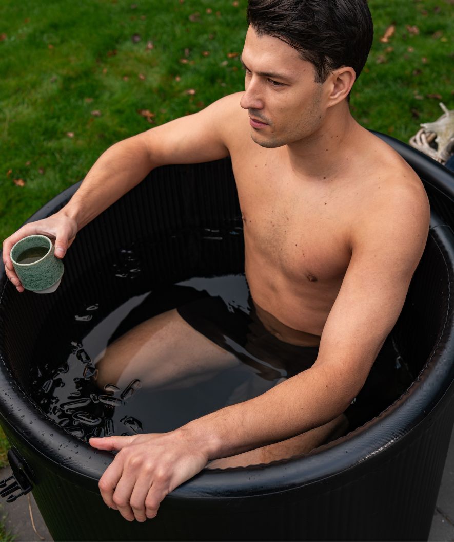 Watery nadmuchiwany basen do morsowania - Deluxe - Czarny