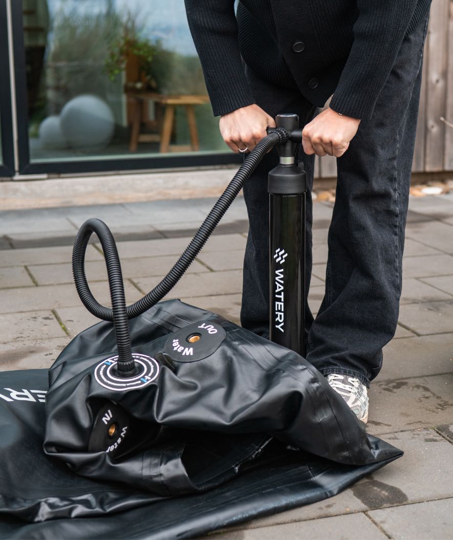 Watery nadmuchiwany basen do morsowania - Deluxe - Czarny