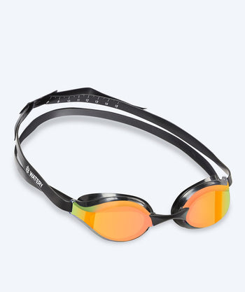Watery Elite okulary do pływania - Poseidon Mirror - Czarny/złoty