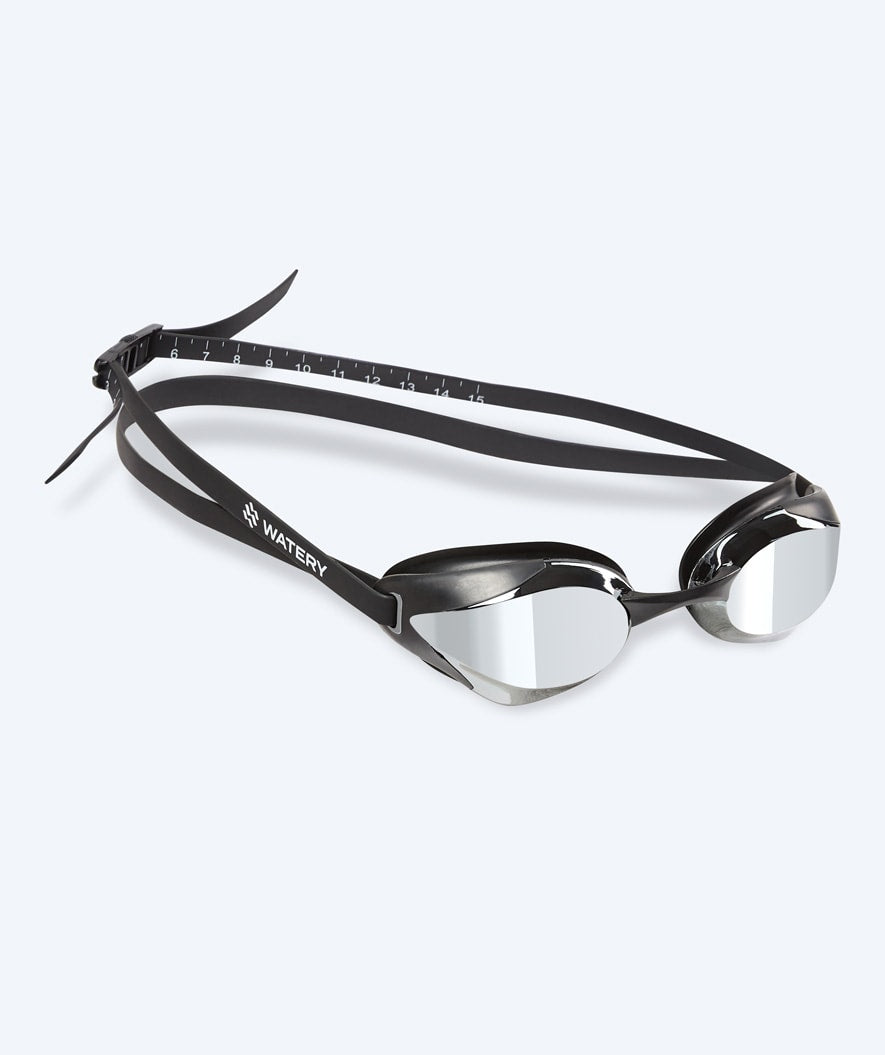 Watery Elite okulary do pływania - Poseidon Ultra Mirror - Czarny/srebrny