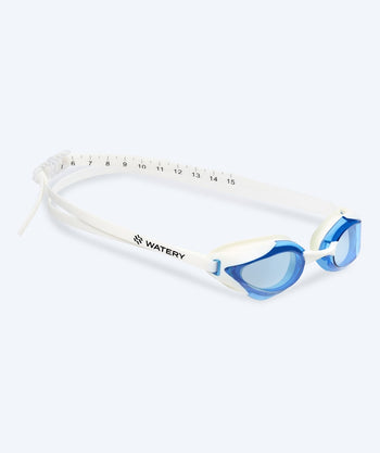 Watery Elite okulary do pływania - Poseidon Ultra - Biały/niebieski