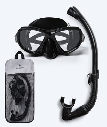 Watery zestaw do snorkelingu dla dorosłych (od 15 lat) - Fenton Pro - Czarny