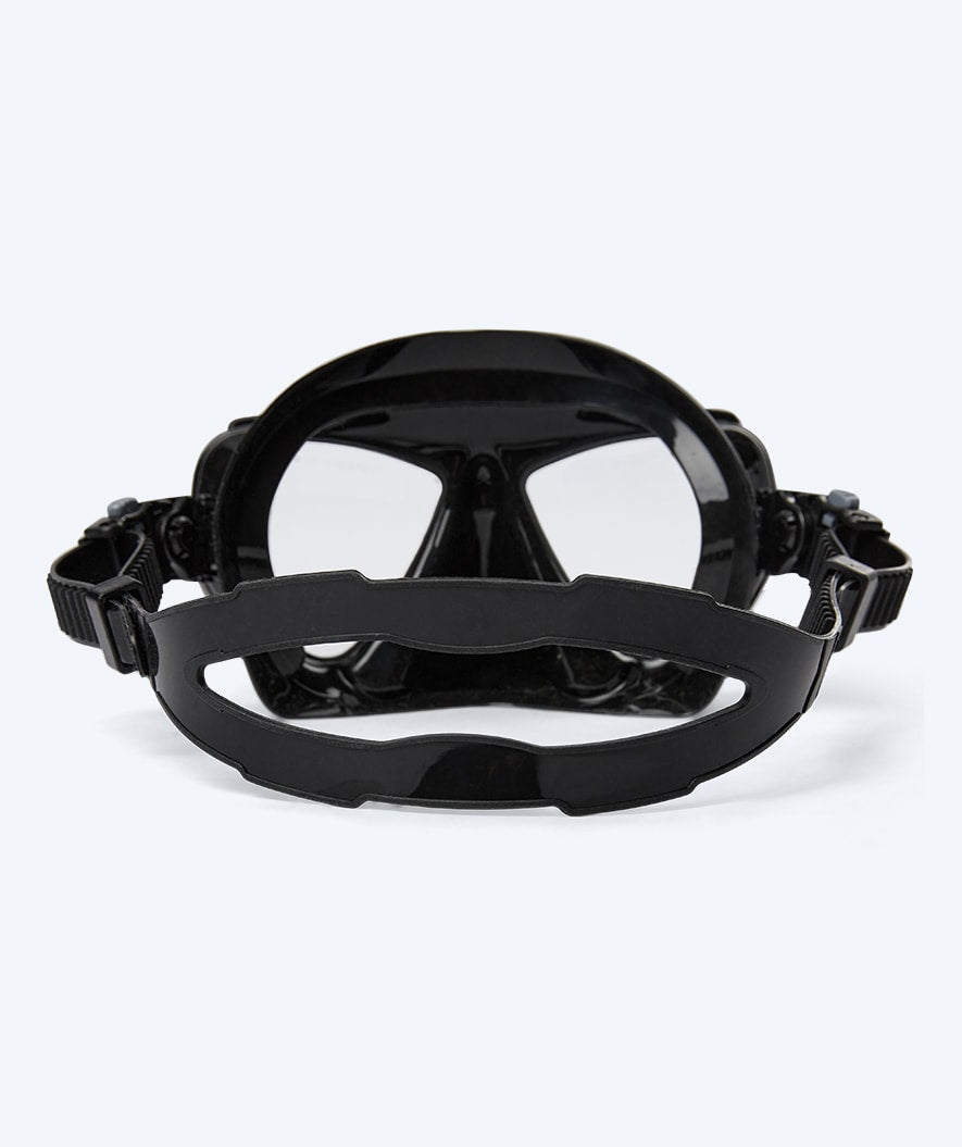 Watery zestaw maska + rurka + płetwy do snorkelingu dla dorosłych (od 15 lat) - Fenton/Breeve - Czarny