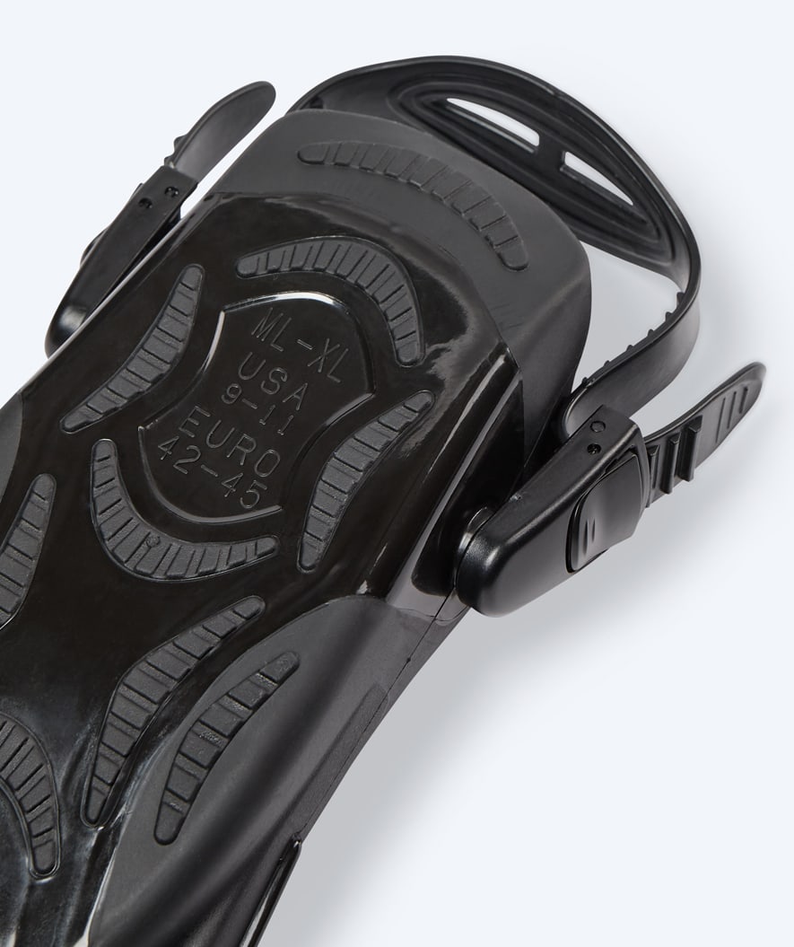 Watery płetwy do pływania - Fisher - Czarny