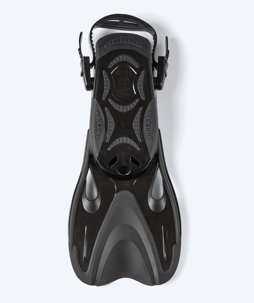 Watery płetwy do pływania - Fisher - Czarny