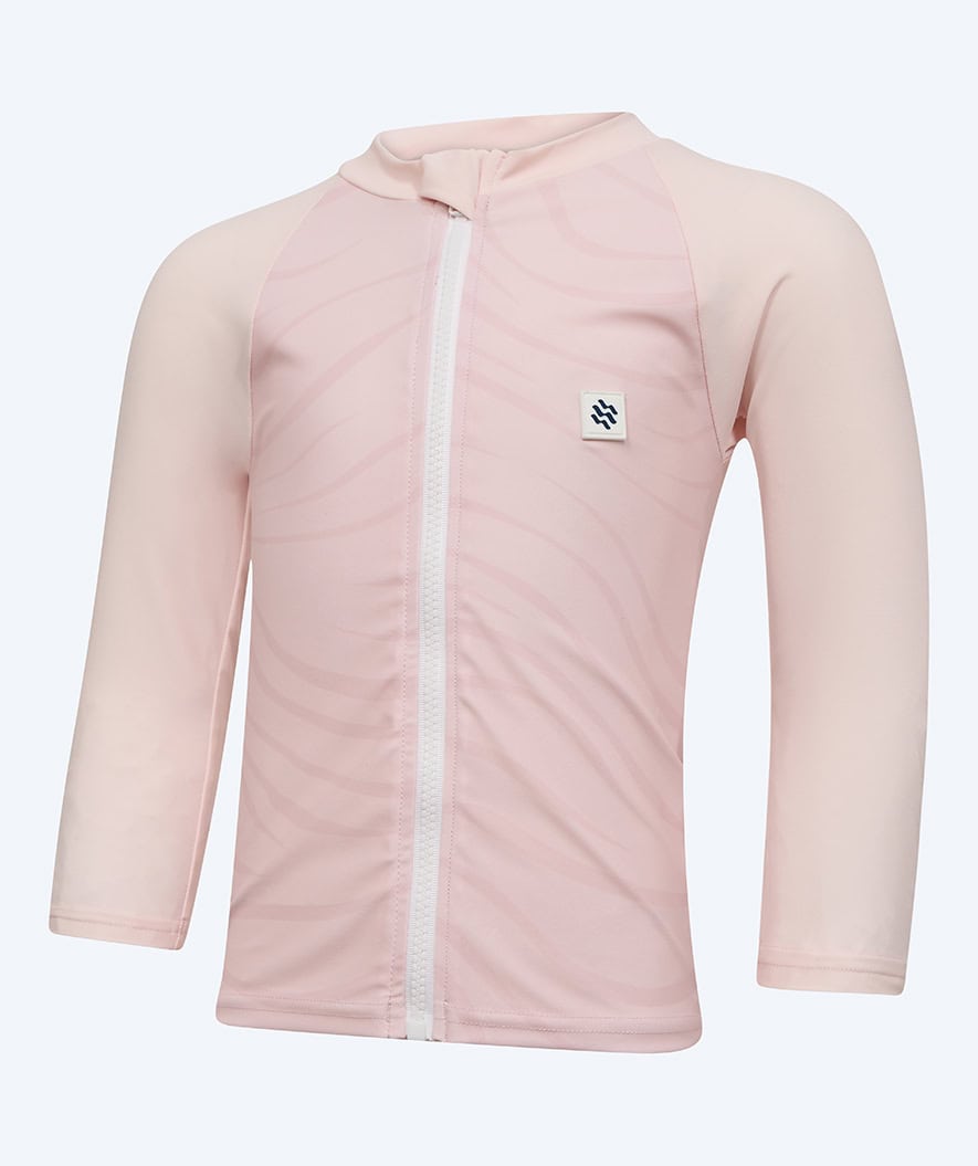 Watery koszulka UV dla dzieci - Fjord Rashguard z długimi rękawami - Różowa